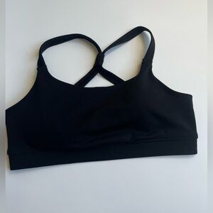 Aero Black Sports Bra Crossback Size M